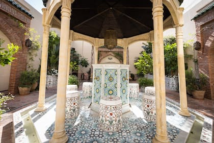 El patio de la tekkia.