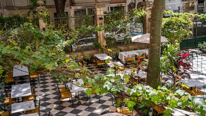 El patio del Restuante Museo Evita