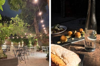 El patio encendido. Los días para disfrutar de este marco nocturno son de miércoles a sábados.