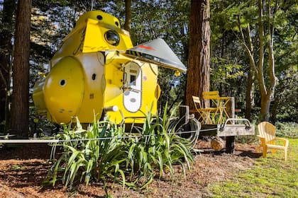 El patio privado de la tiny house