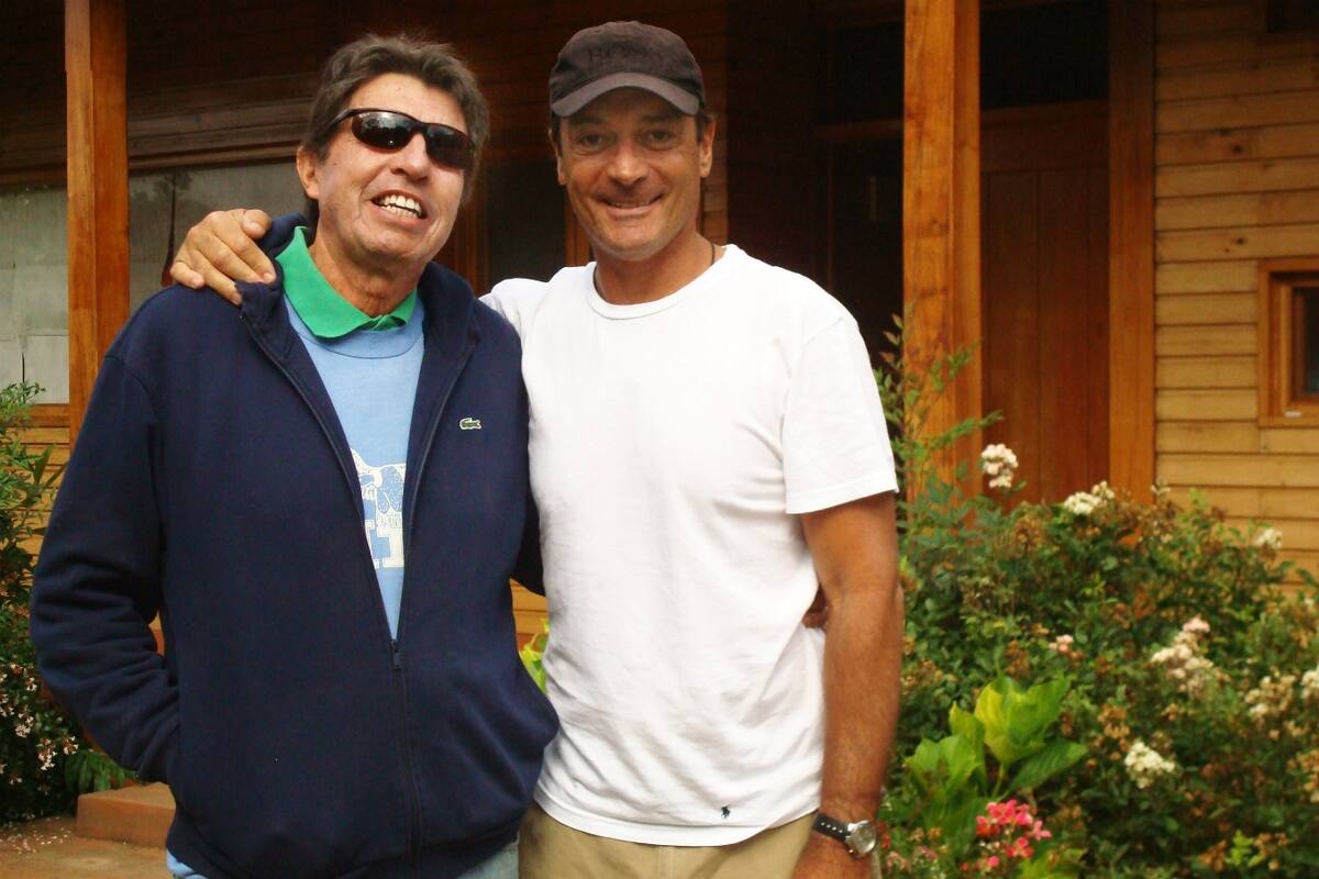 El Pato Rodríguez y José Luis Clerc, en una imagen de hace unos años, durante un reencuentro