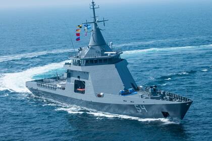 El patrullero oceánico ARA Contraalmirante Cordero, el buque que abordará el ministro de Defensa para dar la orden de zarpada