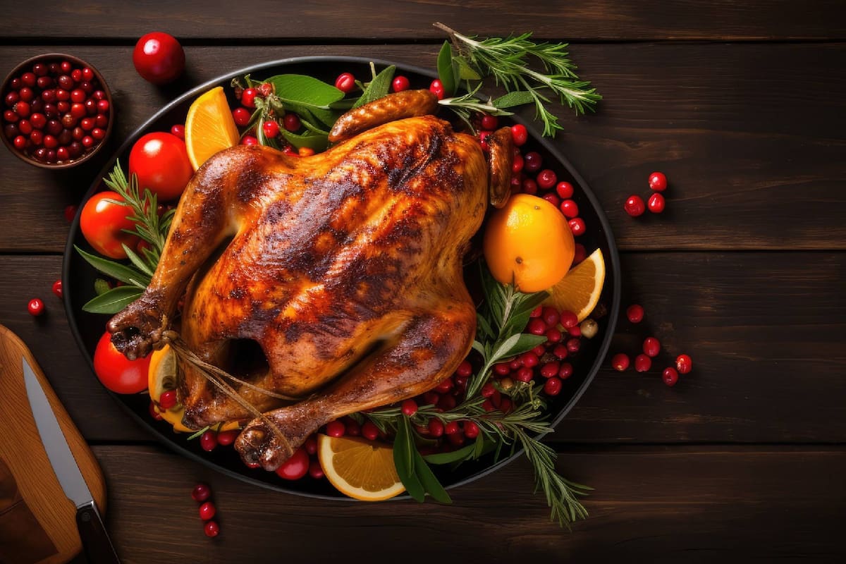 El pavo horneado es uno de los platos más populares en el Día de Acción de Gracias