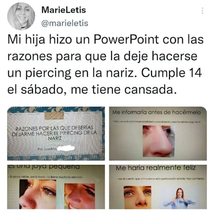 El peculiar pedido que una joven le hizo a su madre