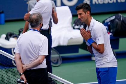 El pedido de disculpas de Djokovic hacia el árbitro general del US Open