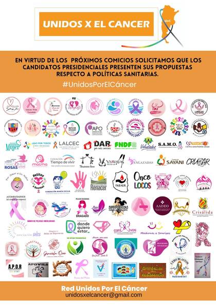 El pedido de la red de 127 asociaciones de la sociedad civil que a diario se ocupan en mejorar los servicios oncológicos en el país