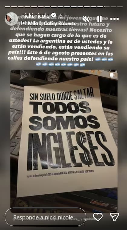 El pedido de Nicki Nicole a sus seguidores
