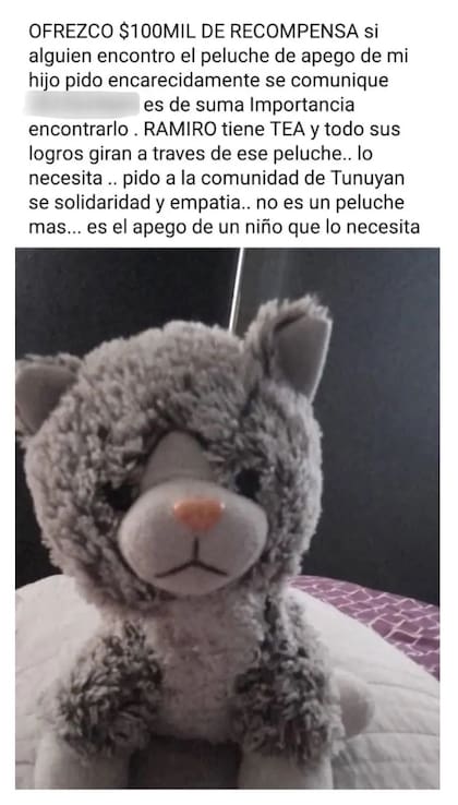 El pedido de recompensa de la familia