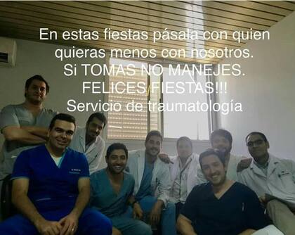 El pedido de un grupo de médicos para estas fiestas que se viralizó en las redes