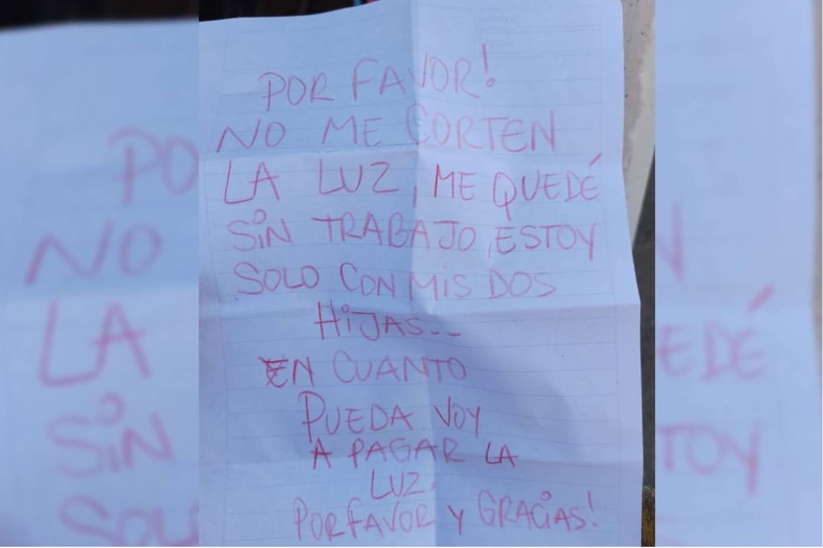 El pedido desesperado de un hombre que no podía pagar la boleta de luz se volvió viral en las redes sociales