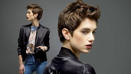 El pelo corto se lleva bien con el estilo urbano deportivo