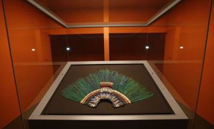 El Penacho de Moctezuma, por ahora en Austria