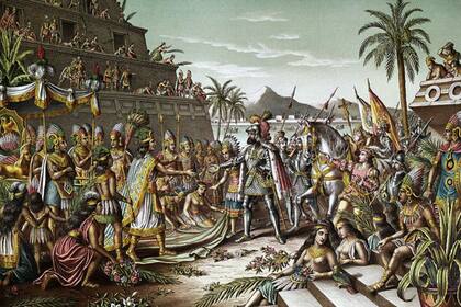 El 8 de noviembre de 1519, Hernán Cortés llegó a Tenochtitlán, la actual Ciudad de México, donde fue recibido por el regente azteca Moctezuma, que luego sería asesinado por los conquistadores