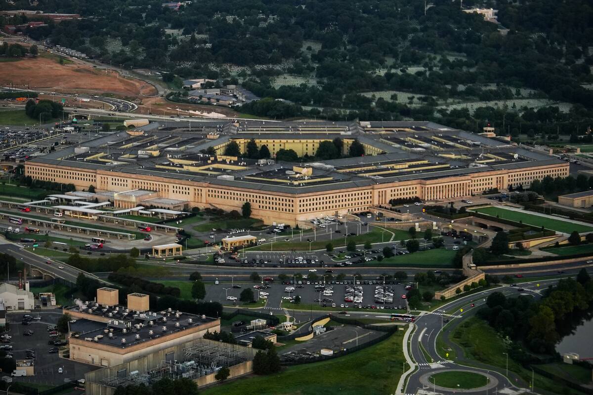 El Pentágono visto desde el aire, el martes 8 de septiembre de 2026, en Washington (AP Foto/Julia De