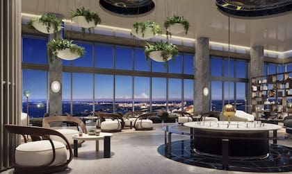 El penthouse de US$50 millones tendrá seis dormitorios, nueve baños, gimnasio, spa, biblioteca y cine privado