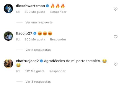 El Peque y Chatruc también lo alentaron