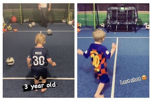 El pequeño la rompe con la pelota y es un gran admirador de Lionel Messi