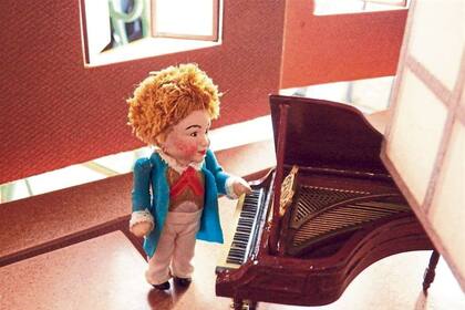 El pequeño Ludwig, según la técnica Vertep