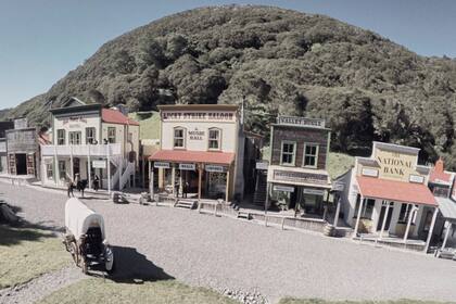 El pequeño pueblo Mellonsfolly Ranch en Nueva Zelanda