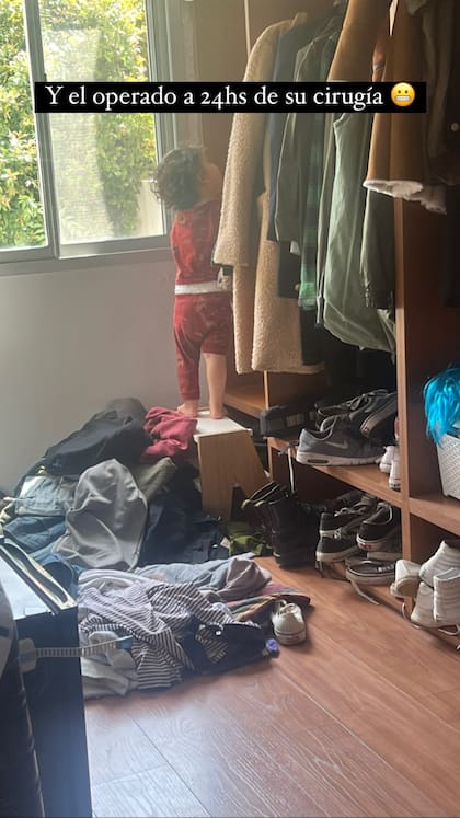 El pequeño regresó a sus travesuras