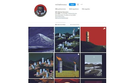 El perfil de Instagram de @michaelmicasso; sin embargo, es más activo en Twitter, donde es pionero y está conectado desde 2009