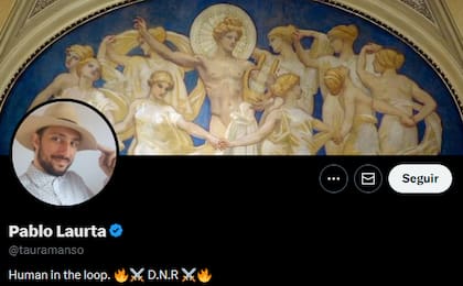 El perfil de la red social X de Pablo Laurta