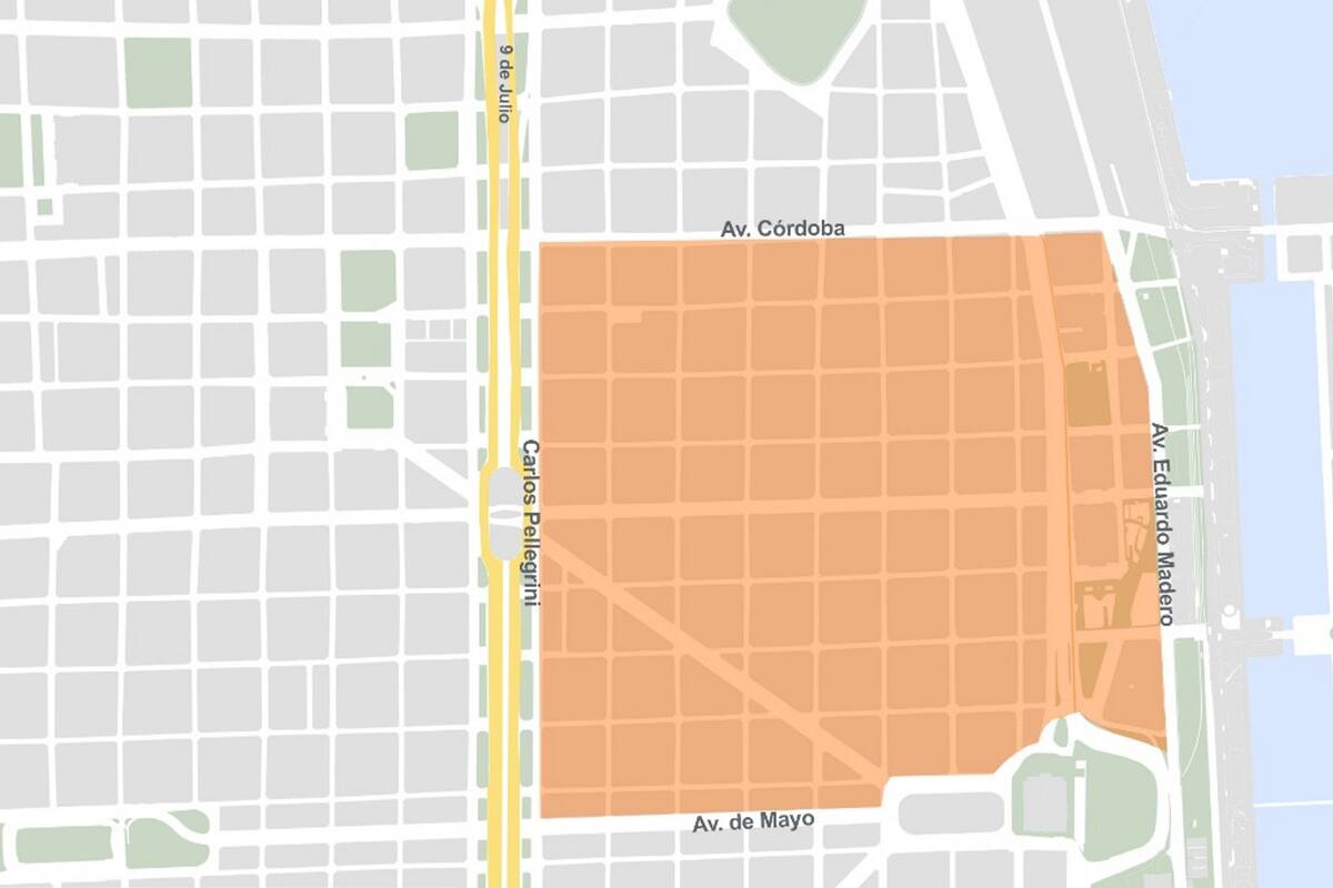 El perímetro afectado