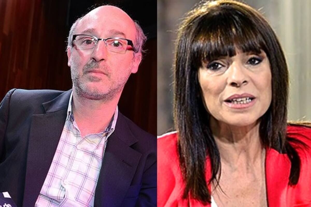 El periodista Alejandro Alfie y la presidenta de la Televisión Pública, Rosario Lufrano