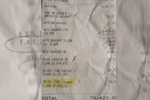 El periodista compartió el ticket de un supermercado de Palermo que cobra impuestos, incluso, de Tucumán