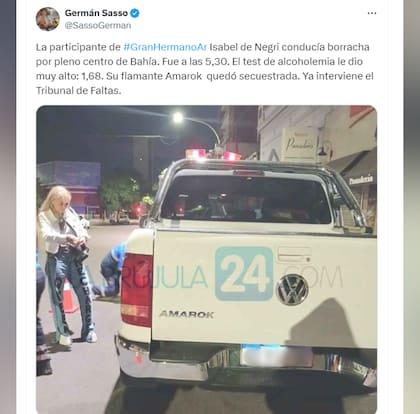 El periodista contó lo sucedido en X