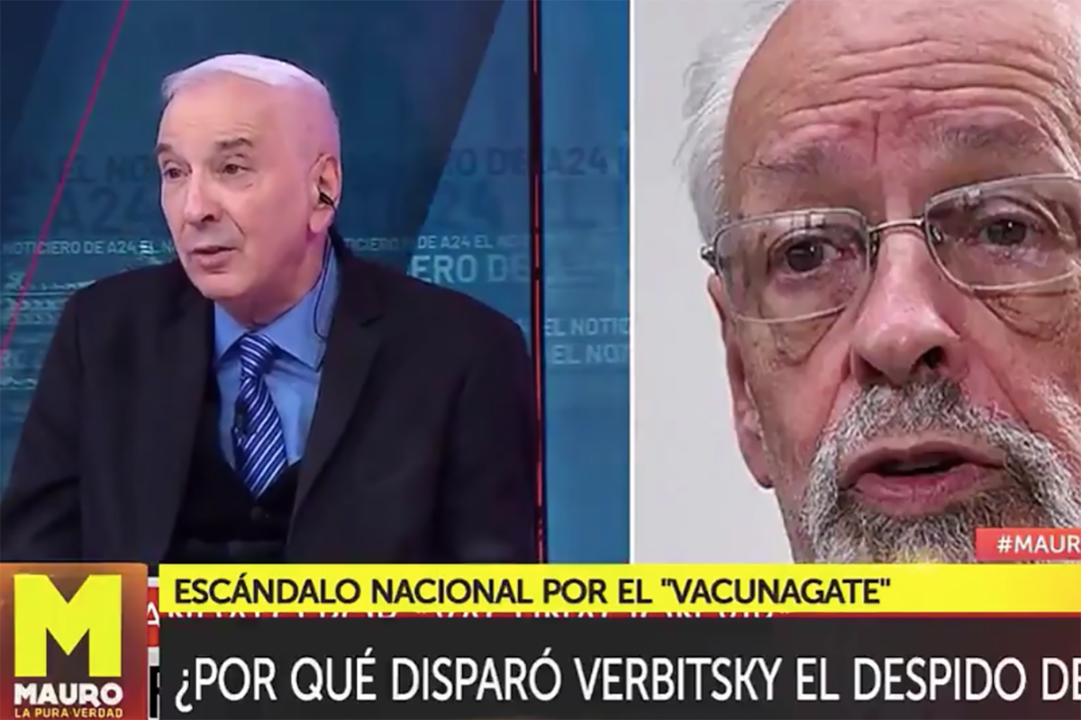 El periodista cruzó a su colega por detallar cómo consiguió la vacuna contra el coronavirus