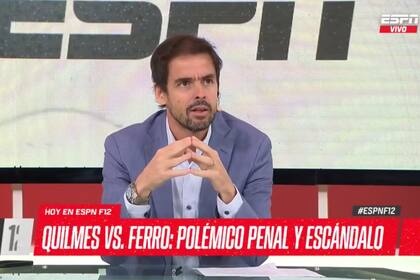 El periodista de ESPN estalló contra el árbitro Nicolás Lamolina