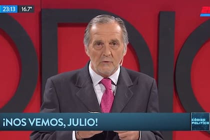 El periodista despidió a su amigo y colega en su regreso televisivo