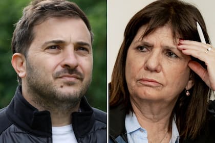El periodista Diego Brancatelli junto a la senadora nacional por La Libertad Avanza, Patricia Bullrich