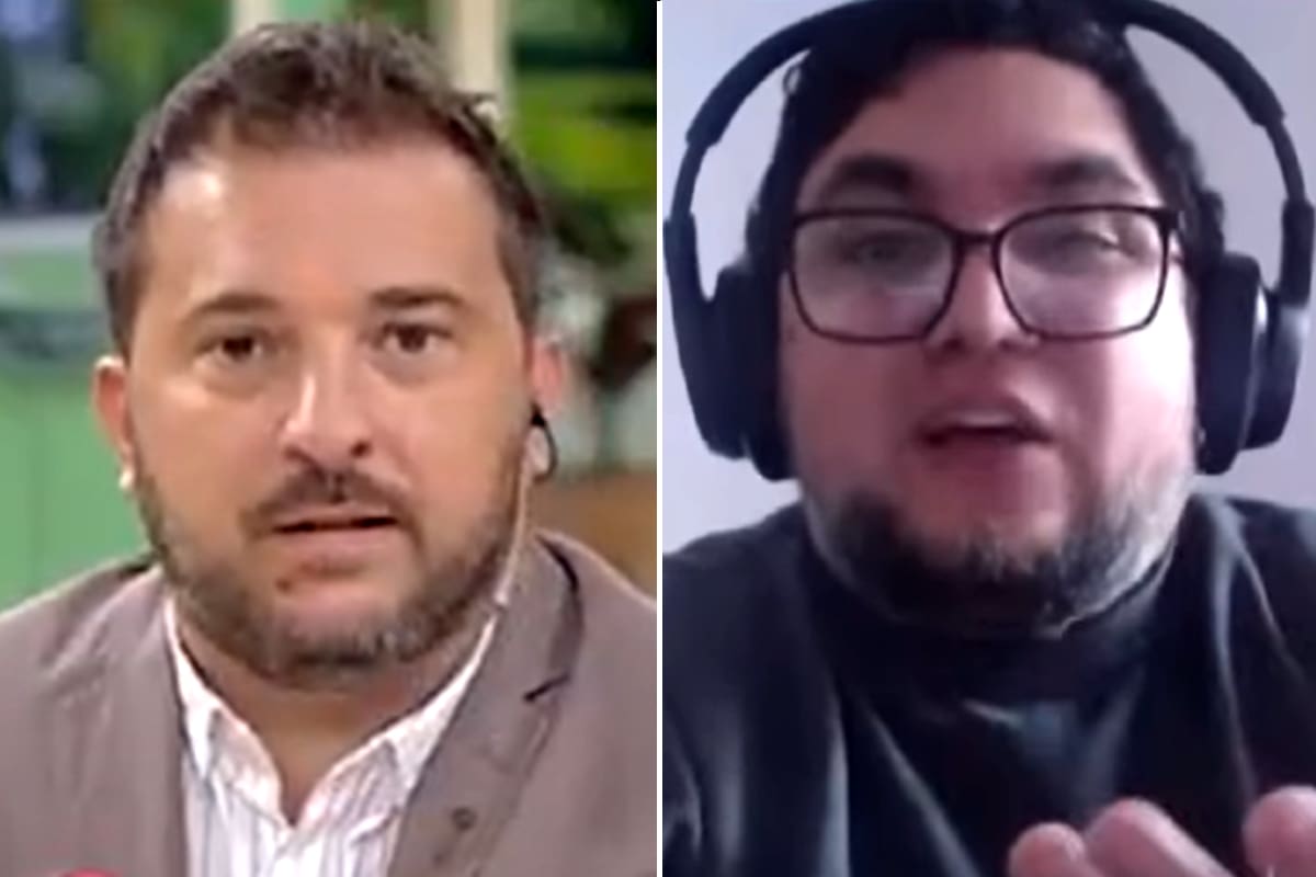 El periodista Diego Brancatelli y junto a su par venezolano Luis Carlos Díaz