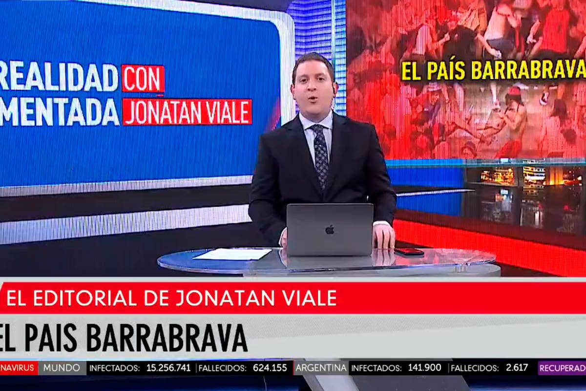 El periodista en el comienzo del programa "Realidad Aumentada" de este jueves 23 de julio de 2020