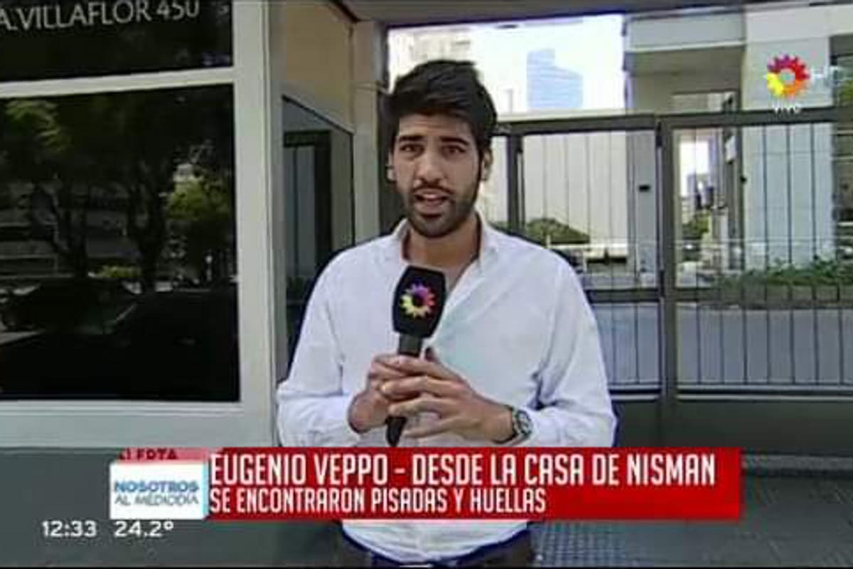 El periodista Eugenio Veppo fue movilero y, entre otros acontecimientos, participó de la cobertura de la muerte del fiscal Alberto Nisman