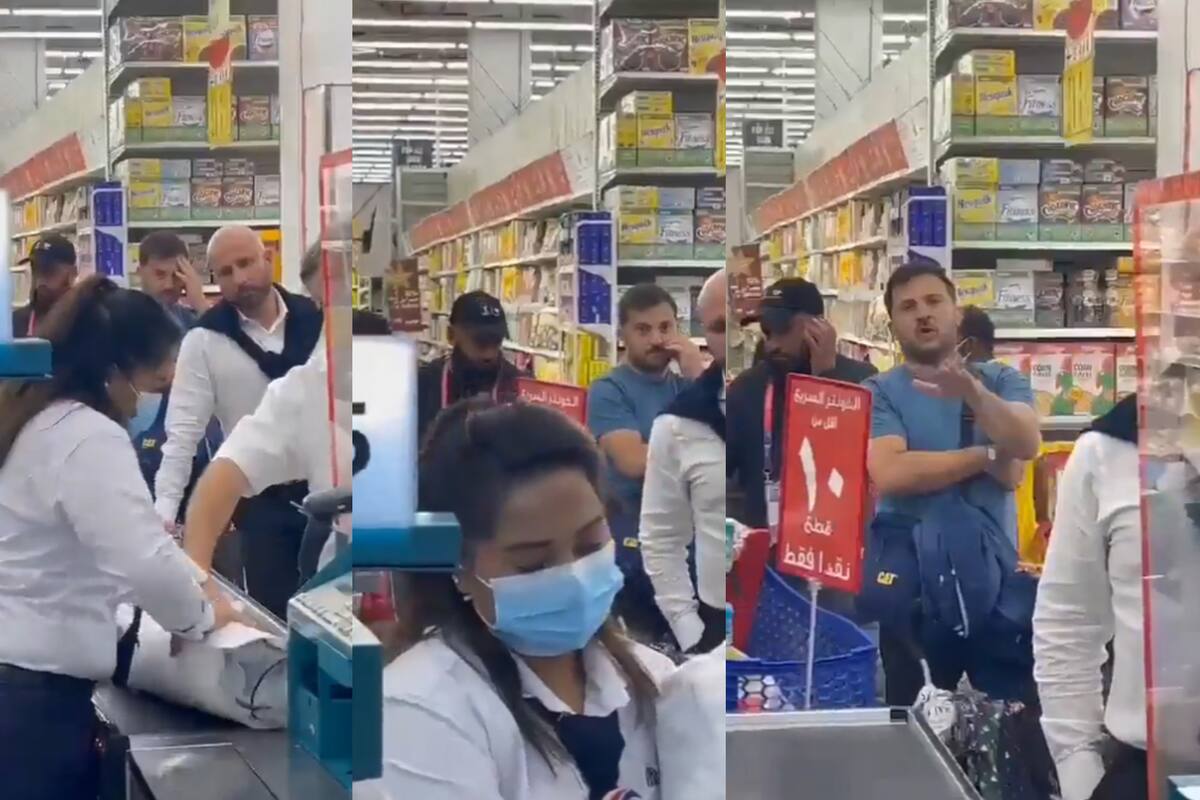 El periodista fue increpado por un hombre en Qatar (Captura video)