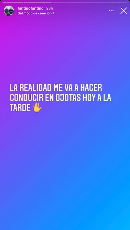 El periodista generó intriga con sus palabras