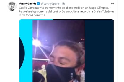 El periodista Juan Pablo Varsky destacó el gesto de Cecilia, la abandera de la delegación argentina, al recordar a Toledo
