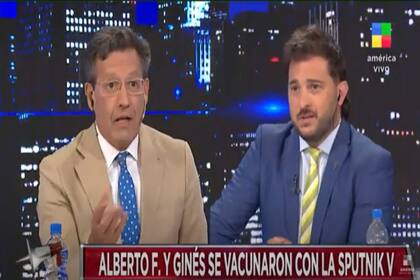 El periodista lo acusó de desalentar a la gente para que se vacune. Fuente: América