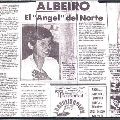 El periodista local Euclides Ardila fue el primero en dar a conocer la historia de Albeiro, en su primer reportaje para Vanguardia Liberal, el diario de Santander