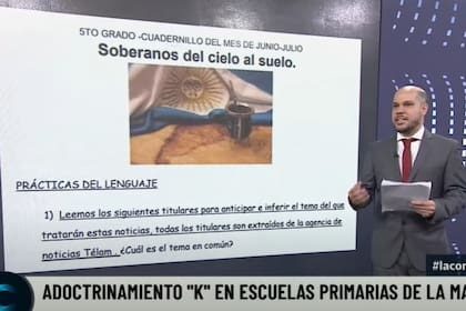 El periodista Luis Gasulla presentando su informe en La Cornisa
