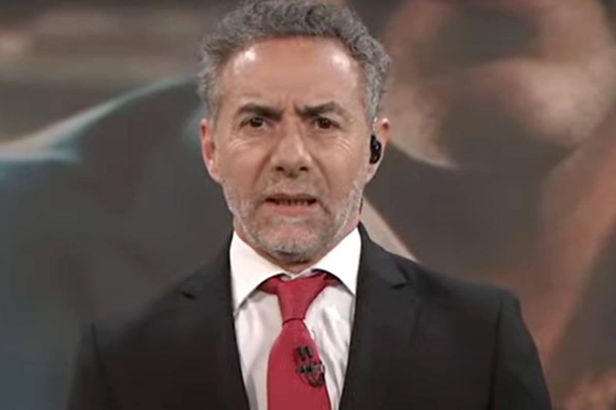 El periodista Luis Majul durante su editorial en La Cornisa, por LN+