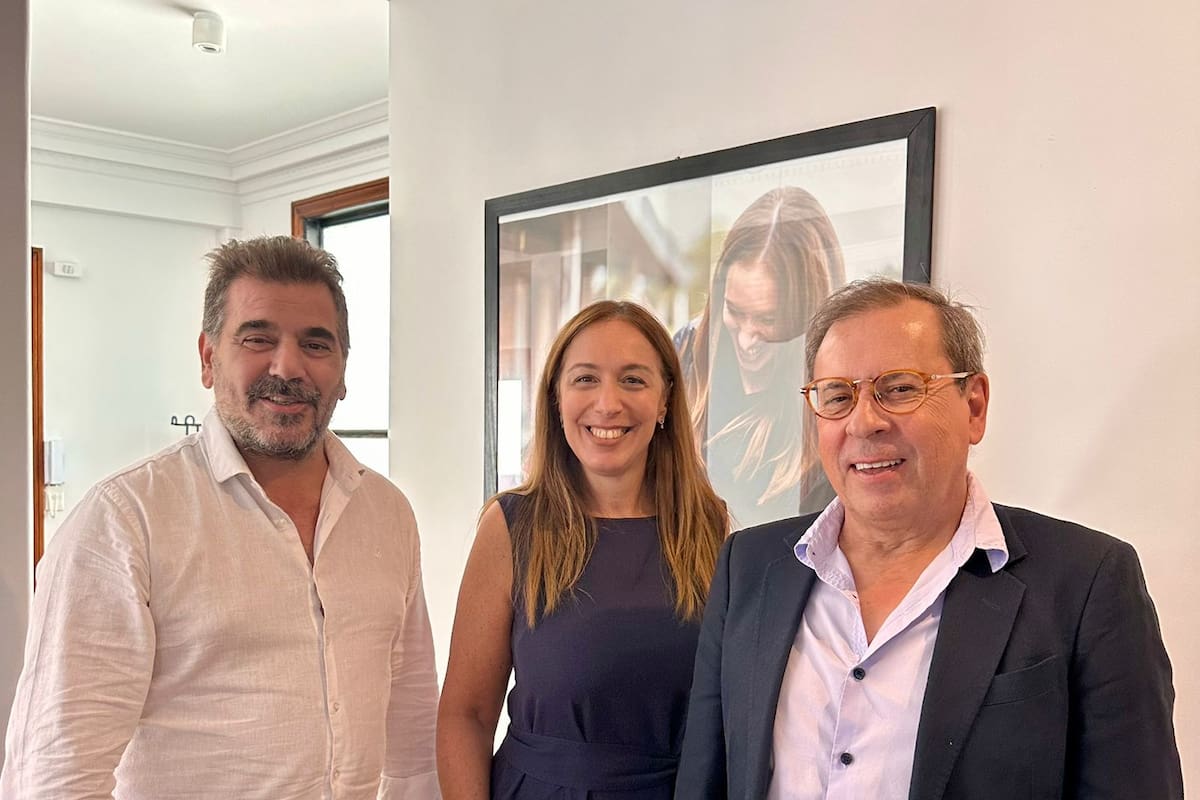 El periodista Mario Markic se reunió con Ritondo y Vidal tras lanzarse como candidato a gobernador de Santa Cruz