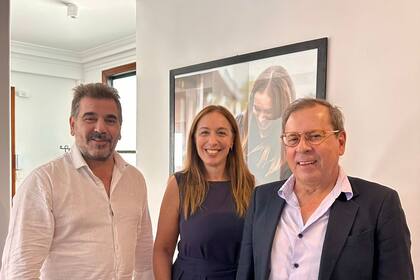 El periodista Mario Markic se reunió con Ritondo y Vidal tras lanzarse como candidato a gobernador de Santa Cruz