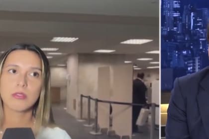 El periodista polemizó con la letrada santiagueña al salir del juzgado