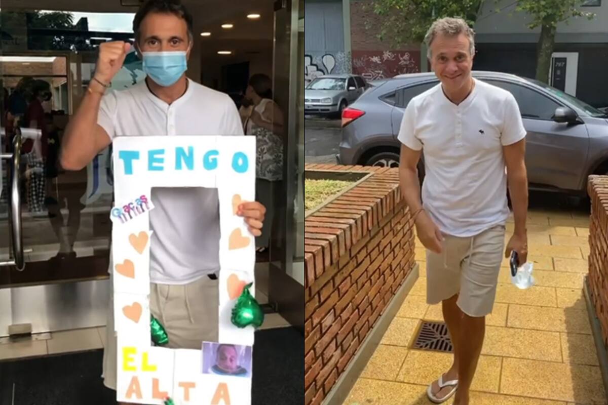 El periodista publicó en sus redes sociales un emotivo video para mostrar cómo fue la salida de la clínica y la llegada a su hogar