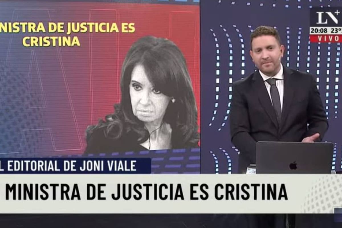 El periodista señaló que la verdadera ministra de Justicia es la actual vicepresidenta de la Nación