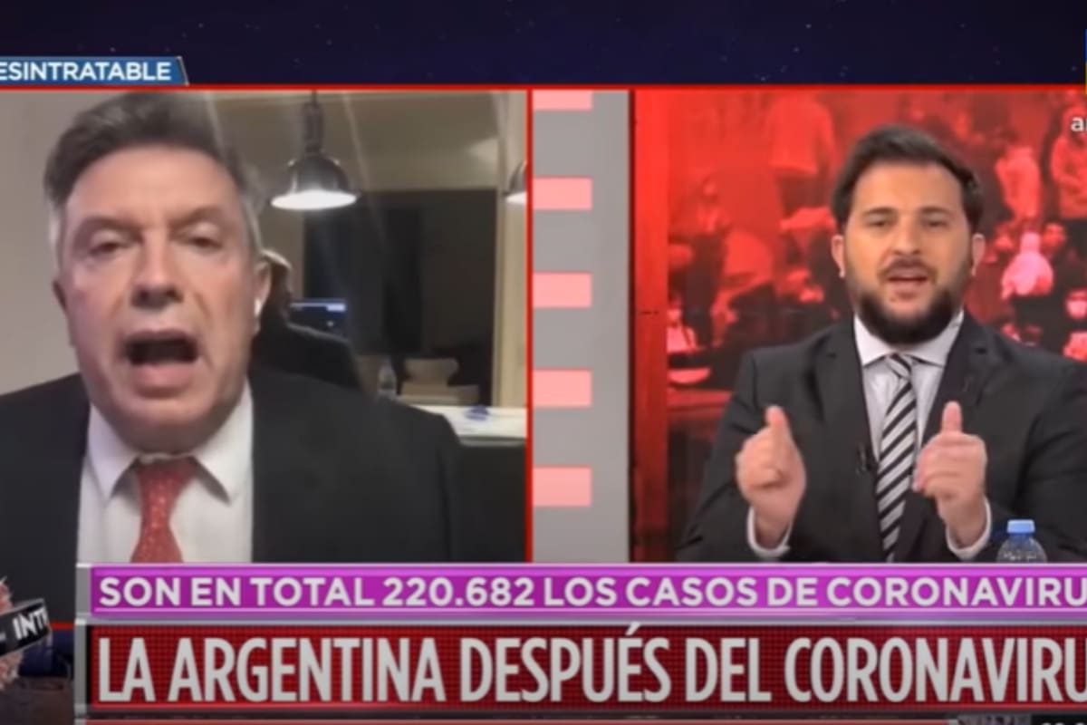 El periodista tildó de "ridículo" al abogado. Fuente: América